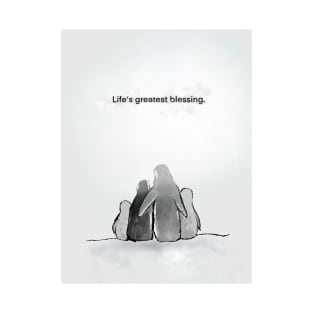 Life’s great blessing, penguin family, spirt animal T-Shirt