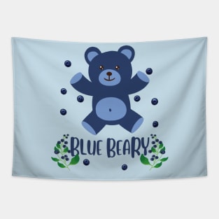 Blue Beary teddy bear Tapestry