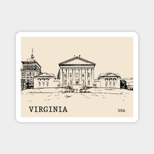 Virginia State USA Magnet