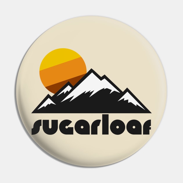 Retro Sugarloaf ))(( Tourist Souvenir Travel Design Pin by darklordpug