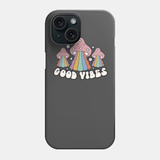 Mushroom Good Vibes T-Shirt Phone Case