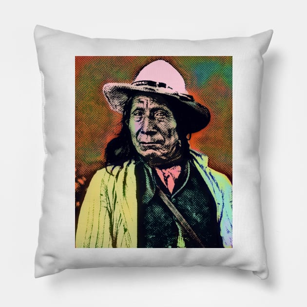 CHIEF RED CLOUD-OGLALA LAKOTA SIOUX Pillow by truthtopower