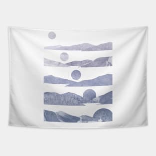 cosmos space moon Tapestry