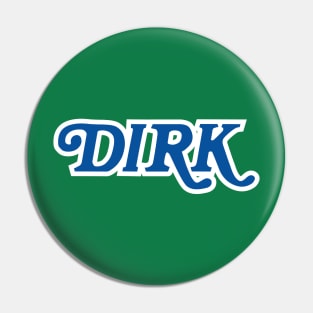 Dirk Mavs Retro Logo Blue Pin