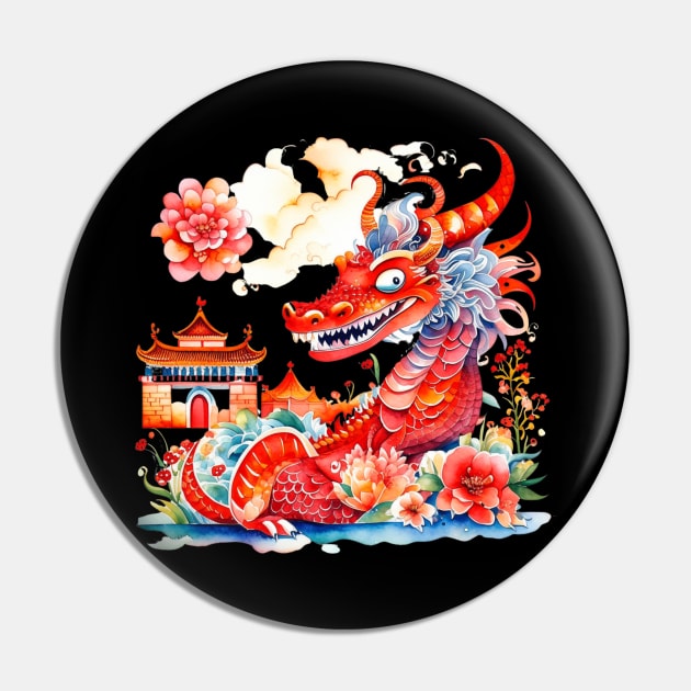 Chinese Dragon - Lunar New Year 2024- Year of the Dragon Pin by MyVictory