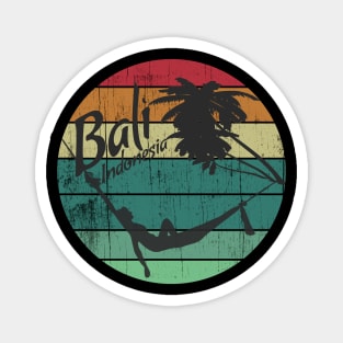 Bali Indonesia Vintage Sunset Vacation Retro Magnet