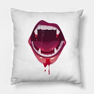 Scary Mouth Design Pillow