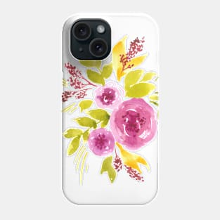 Peonies bouquet Phone Case