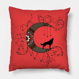 Wonderful steampunk moon Pillow