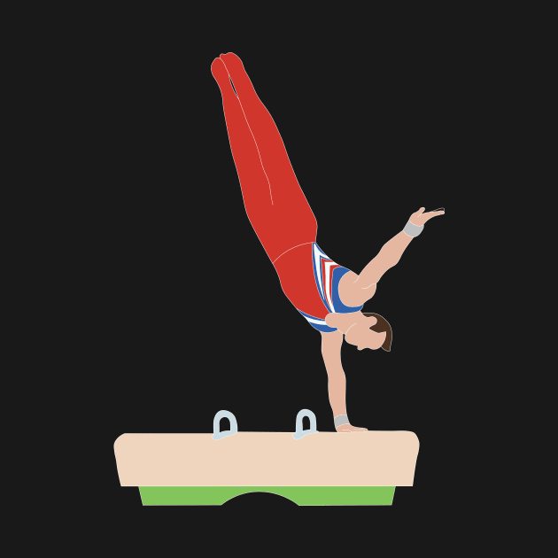 Male Gymnast by sportartbubble