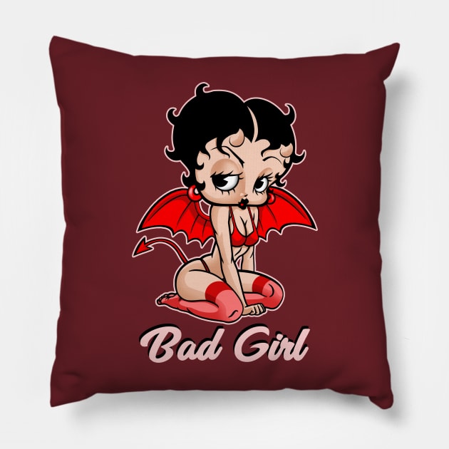 BETTY BOOP - Bad girl Pillow by KERZILLA