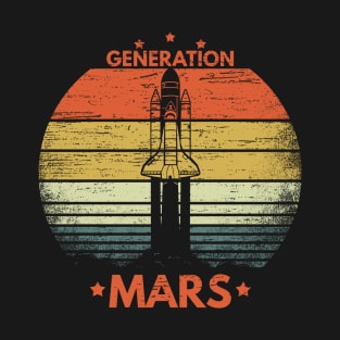 Generation Mars Space Enthusiast Gift Artemis Rocket Science T-Shirt