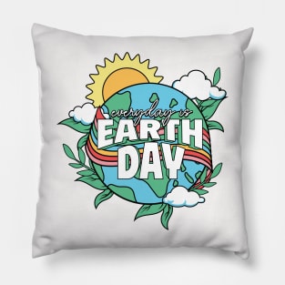 Everyday is Earth day Pillow