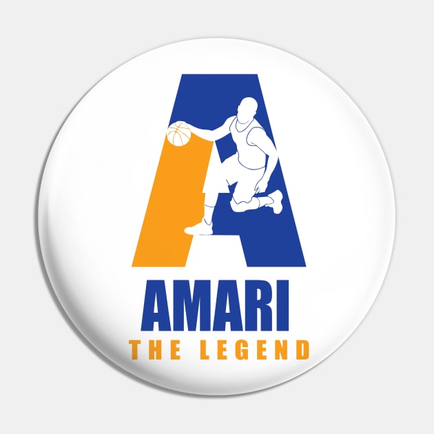 Amari Custom Player Basketball Your Name The Legend Pin by Baseball Your Name