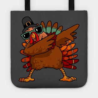 Dabbing Turkey Shirt Funny Thanksgiving Turkey Costume Shirt 2 Tote