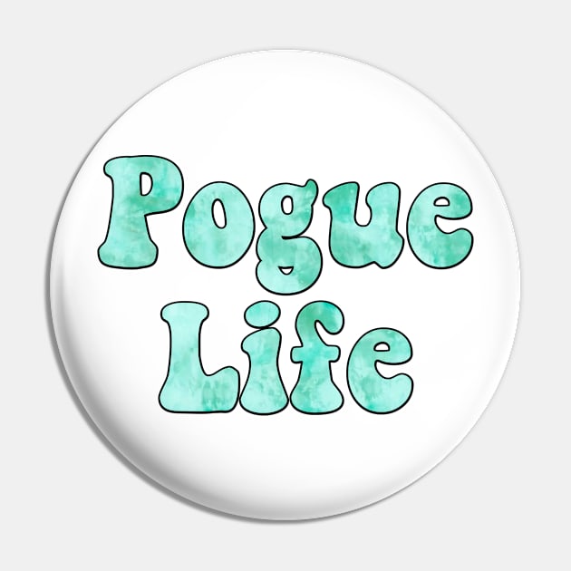 Tie Dye Mint Pogue Life Pin by cartershart