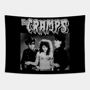 The Cramps Vintage BW Tapestry