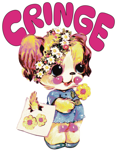 Cringe Puppy Kids T-Shirt by Hard Cringe