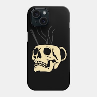 Steaming Hot Skull Mug Phone Case