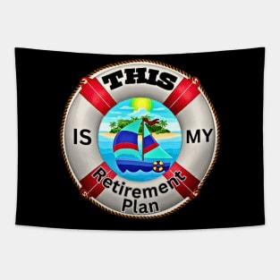 Sailing Retirement Plan For Sailors - Monohull Sailboat Tapestry