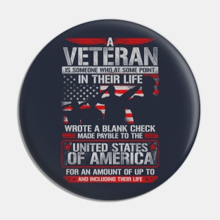 Cool Veterans T Shirt Pin