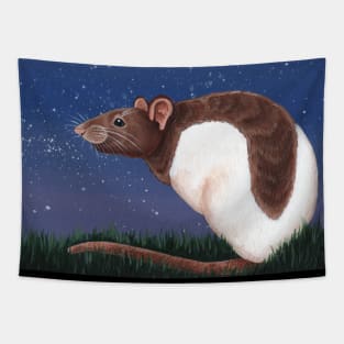 Agouti Hooded Rat Tapestry