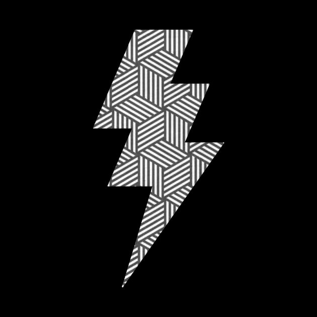 Lightning Bolt geometric by Vin Zzep