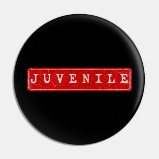 vintage retro plate Juvenile Pin