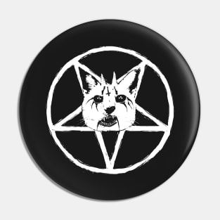 Black Metal Cat Pin