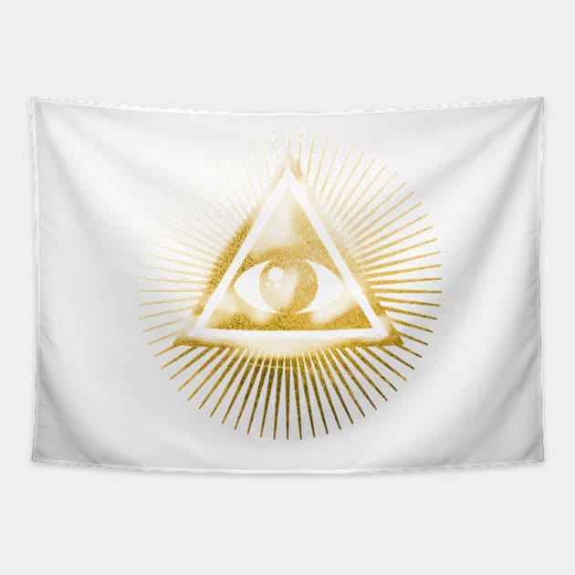 Freemasonry symbol - All seeing eye Tapestry by NxtArt