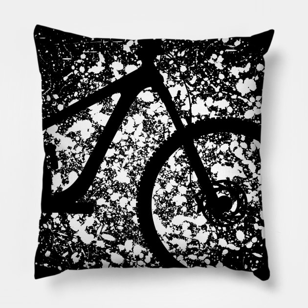 mountain bike cycling gift mountain biker mtb bicycle Pillow by TheOutdoorPeople