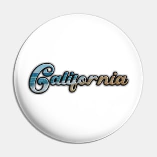 California Dreaming Word Art Letters with the beach ocean and sand Pin