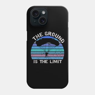 The ground is the limit - base jumping Phone Case