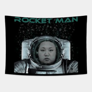 Kim Jong Un Rocket man Design by MotorManiac Tapestry