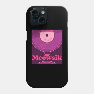 Retro Meowsik-Cat and Music lovers- Phone Case