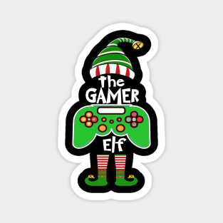 Gamer Elf Matching Family Group Christmas Party Magnet