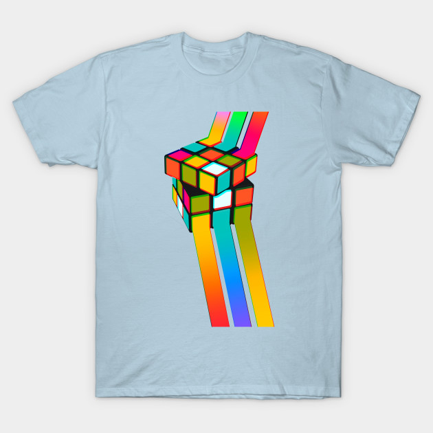 Discover Rubik's Cube Abstract Art - Rubix Cube - T-Shirt