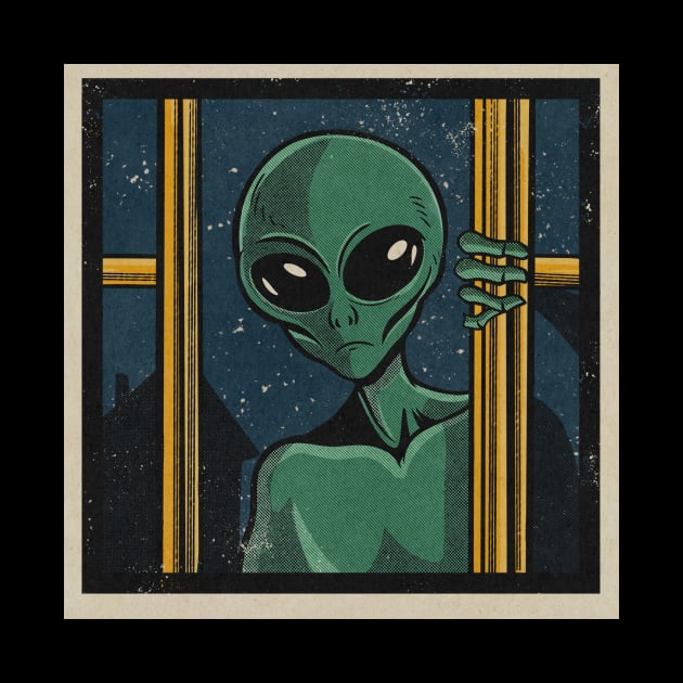 Alien at your window by TheLenRoman