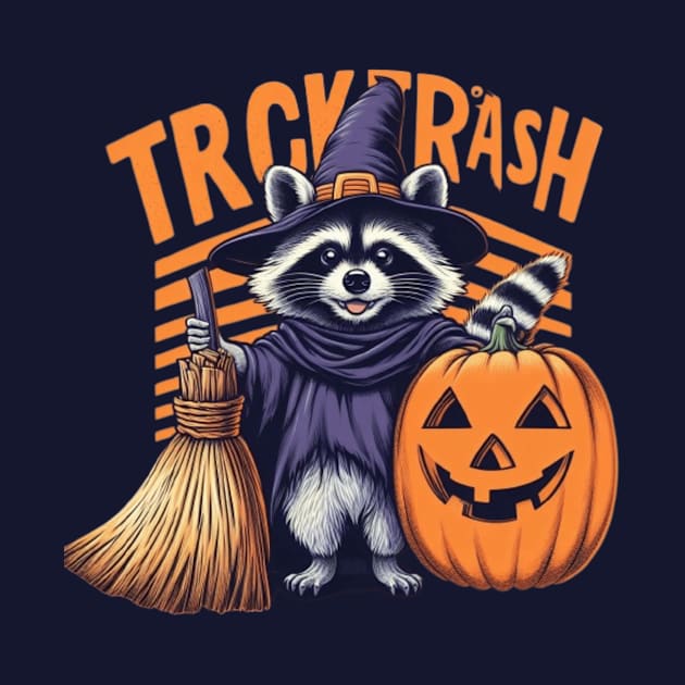 Trick or Trash Panda Halloween by François Belchior