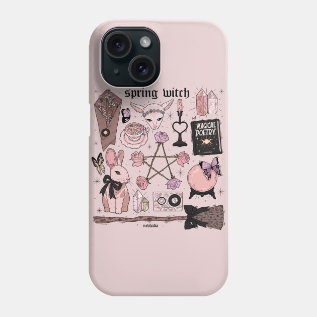 Pale Spring Witch Aesthetic Phone Case by chiaraLBart