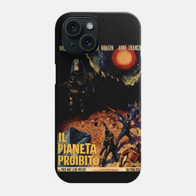 CLassic Sci-Fi Movie Poster - Forbidden Planet Phone Case by Starbase79