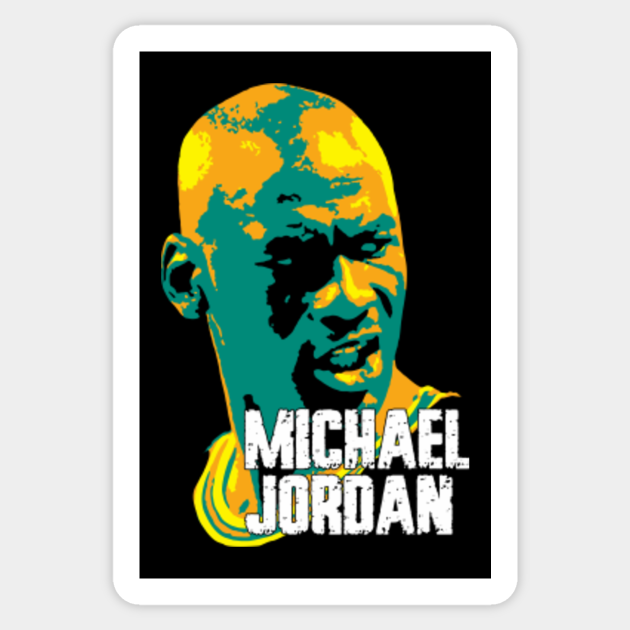 Michael Jordan V2 Pop Art Michael Jeffrey Jordan An American Former Professional Basketball Player Nba Lakers Michael Jordan Sticker Teepublic