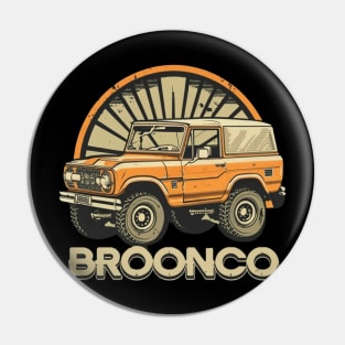 Retro 1987-1991 Ford Bronco w/Tires Pin