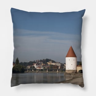 Tower on the River Pillow