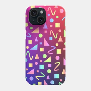 80S Retro Geometric Shapes Phone Case