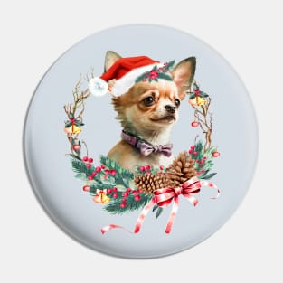 Christmas Dog Chihuahua Pin