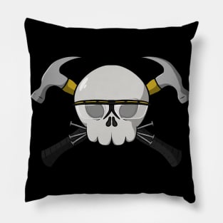 Carpenters crew Jolly Roger pirate flag (no caption) Pillow