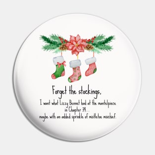 Funny Jane Austen Christmas Quote Pin