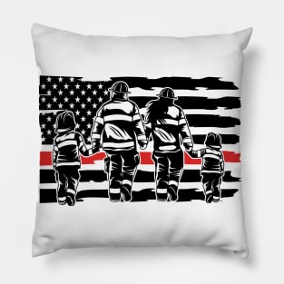 US firefighter family! Pillow
