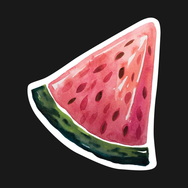 Watermelon juicy slice by IngaDesign